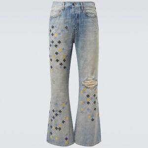 Ma Quad embroidered flared jeans